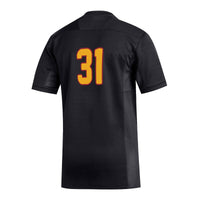 #31 ULM Warhawks adidas Replica Football Jersey - Black