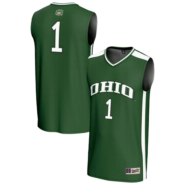 #1 Ohio Bobcats GameDay Greats Lightweight Collegiate Basketball Fashion Jersey - Green