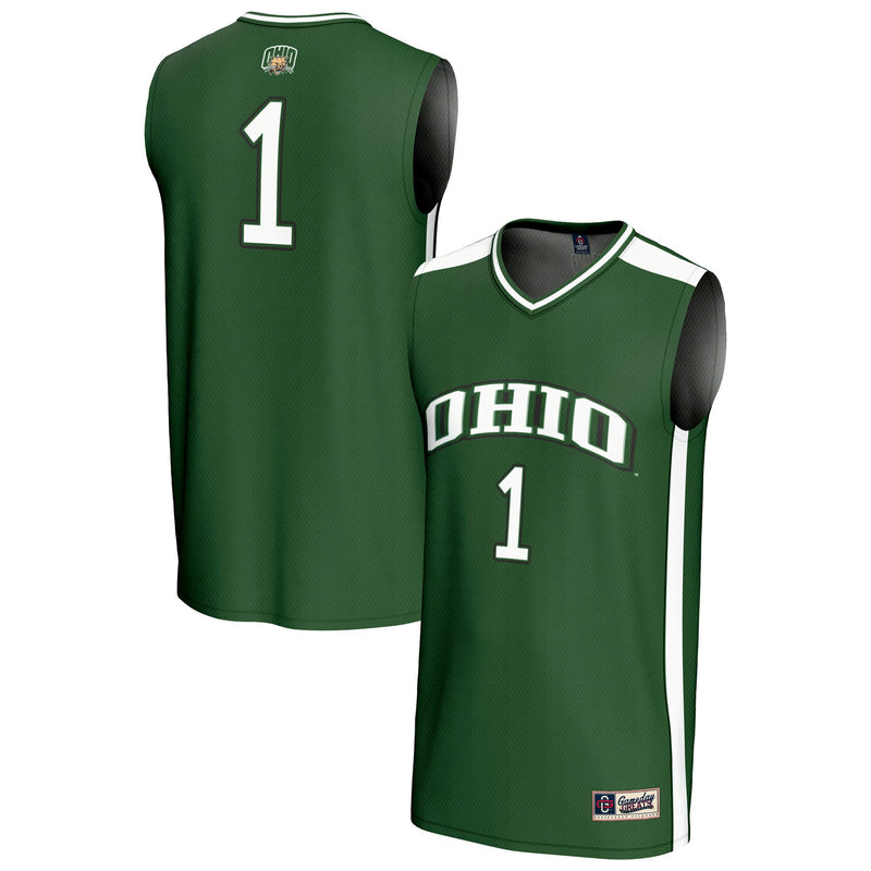 #1 Ohio Bobcats GameDay Greats Lightweight Collegiate Basketball Fashion Jersey - Green