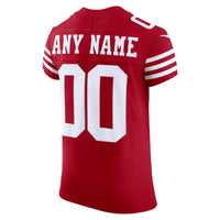 San Francisco 49ers Nike Scarlet Vapor F.U.S.E. Elite Custom Jersey