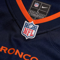 Denver Broncos Bo Nix Nike Navy Alternate Game Jersey