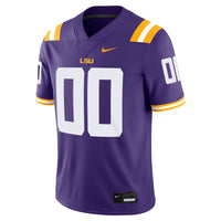 LSU Tigers Nike Custom Football Game Jersey - Purple