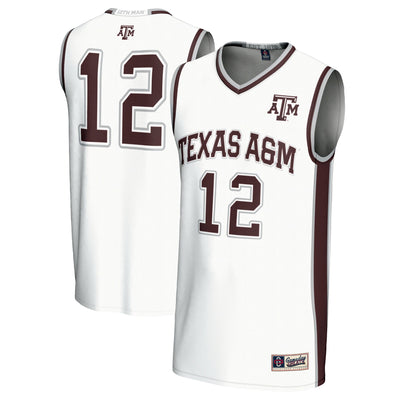 #12 Texas A&M Aggies GameDay Greats Basketball Lightweight Fashion Jersey - White