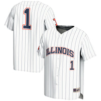 GameDay Greats #1 White Illinois Fighting Illini Lightweight Baseball Jersey