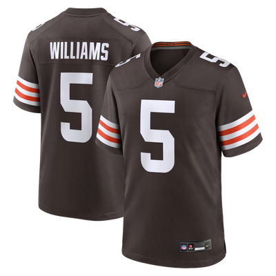 Cleveland Browns Quincy Williams Nike Brown Team Game Jersey