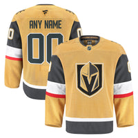 Vegas Golden Knights Fanatics Gold Home Authentic Pro Custom Jersey