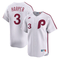 Philadelphia Phillies Bryce Harper Nike White Cooperstown Collection Limited Jersey