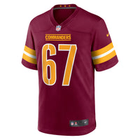 Washington Commanders Nick Allegretti Nike Burgundy Game Jersey