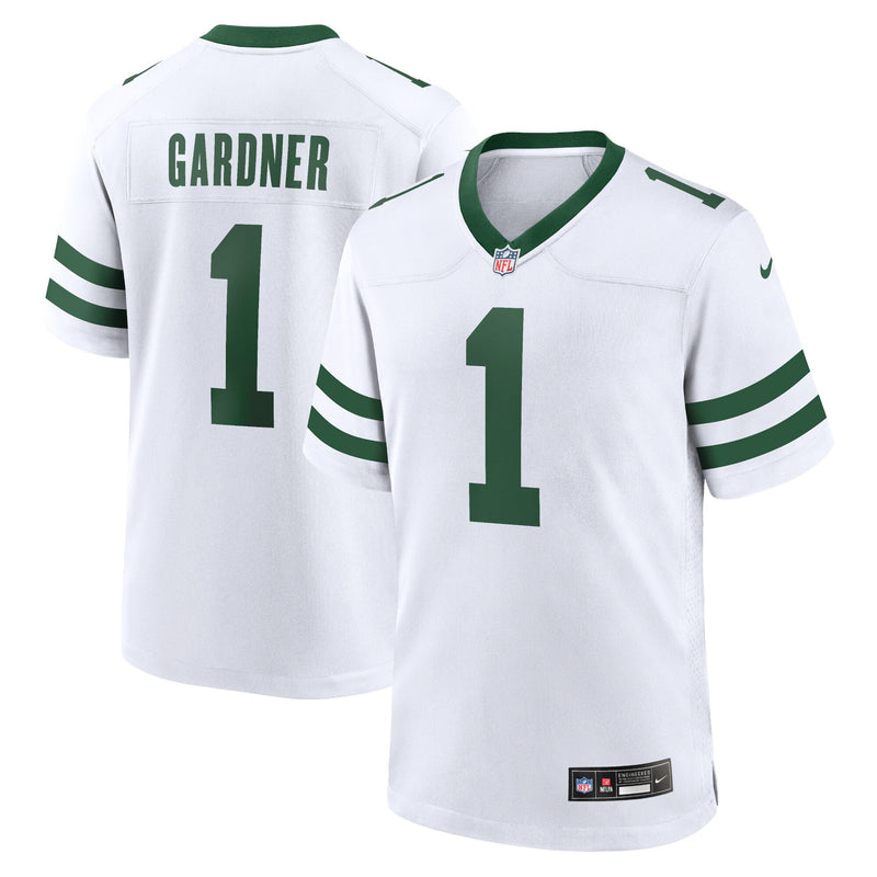 New York Jets Ahmad Sauce Gardner Nike Legacy White Game Jersey