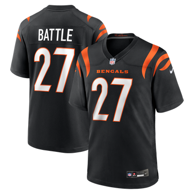 Cincinnati Bengals Jordan Battle Nike Black Team Game Jersey
