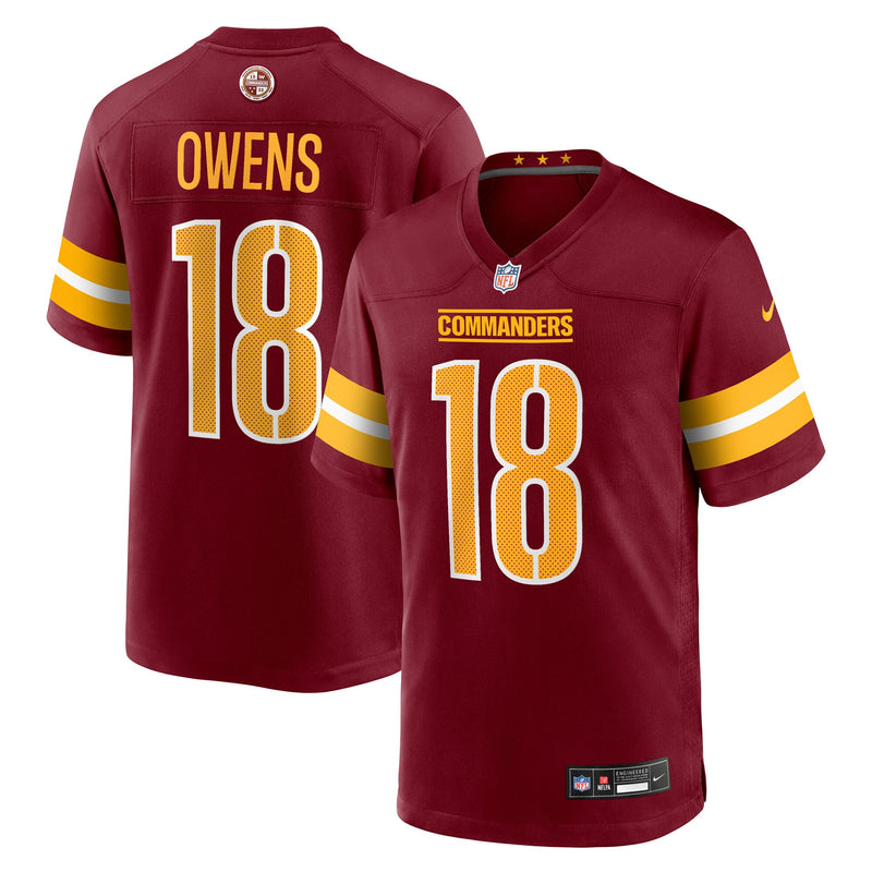 Washington Commanders Tyler Owens Nike Burgundy Team Game Jersey