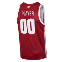 Wisconsin Badgers Under Armour Pick-A-Player NIL Basketball Jersey - Red