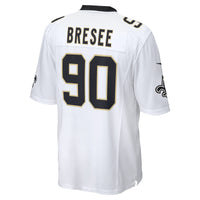 New Orleans Saints Bryan Bresee Nike White Game Jersey