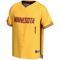 #1 Minnesota Golden Gophers GameDay Greats Lightweight Baseball Jersey - Gold