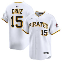 Pittsburgh Pirates Oneil Cruz Nike White Home Limited Player Jersey