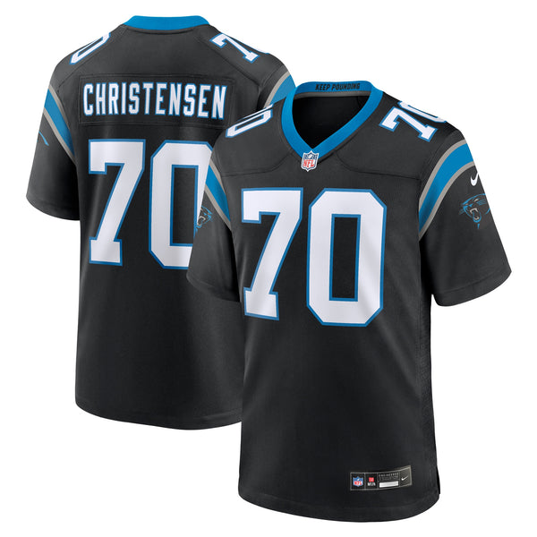 Carolina Panthers Brady Christensen Nike Black Team Game Jersey