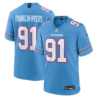 Tennessee Titans John Franklin-Myers Nike Light Blue Team Game Jersey