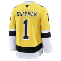 Boston Bruins Jeremy Swayman Fanatics Gold 2026 NHL Stadium Series Premium Jersey