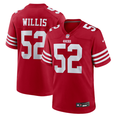 San Francisco 49ers Patrick Willis Nike Scarlet Retired Player Game Jersey