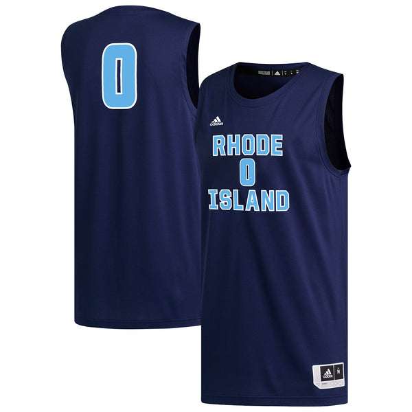 #0 Rhode Island Rams adidas Replica Basketball Jersey - Navy
