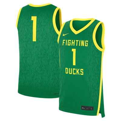 Nike Green Oregon Ducks Road Replica Basketball Jersey