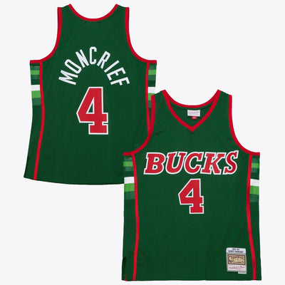 Milwaukee Bucks Mitchell & Ness Sidney Moncrief 1983 Dark Authentic Jersey - Burgundy/Green