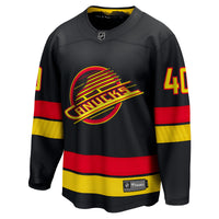 Vancouver Canucks Elias Pettersson Fanatics Black Breakaway Jersey