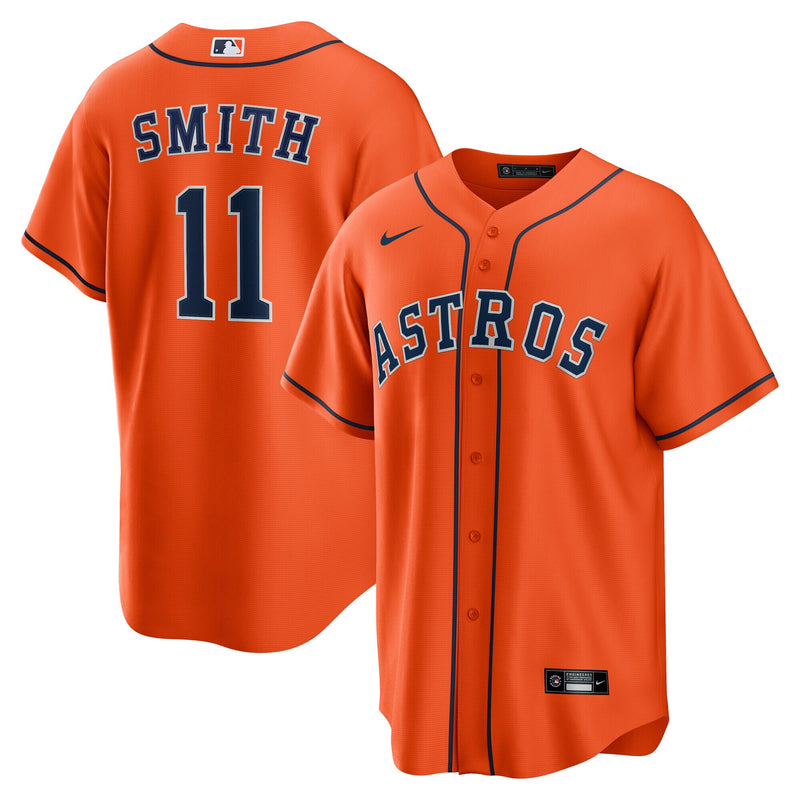 Houston Astros Cam Smith Nike Orange Alternate Replica Jersey