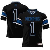 GameDay Greats #1 Black Memphis Tigers Endzone Football Jersey