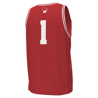 #1 Wisconsin Badgers Under Armour Replica Basketball Jersey - Red