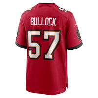 Tampa Bay Buccaneers John Bullock Nike Red Team Game Jersey