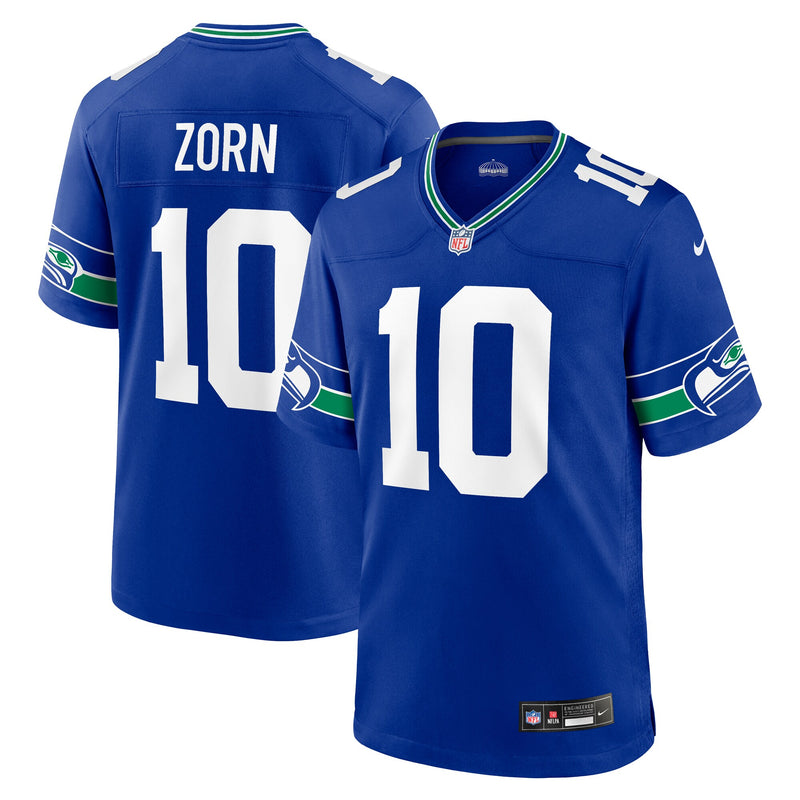 Seattle Seahawks Jim Zorn Nike Royal Retired Player Alternate Game Jersey