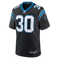 Carolina Panthers Chuba Hubbard Nike Black Team Game Jersey