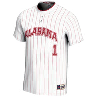 #1 Alabama Crimson Tide GameDay Greats Lightweight Softball Fashion Jersey - White