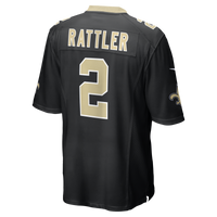 New Orleans Saints Spencer Rattler Nike Black Team Game Jersey