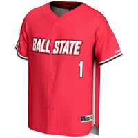 #1 Ball State Cardinals GameDay Greats Lightweight Baseball Fashion Jersey - Cardinal
