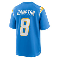 Los Angeles Chargers Omarion Hampton Nike Powder Blue Game Player Jersey