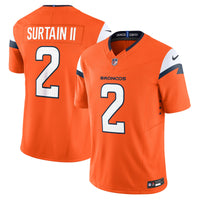 Denver Broncos Patrick Surtain II Nike Orange Team Vapor F.U.S.E. Limited Jersey