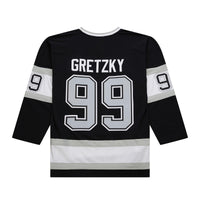 Los Angeles Kings Wayne Gretzky Mitchell & Ness Black Big & Tall 1992/93 Blue Line 2.0 Jersey