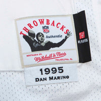Miami Dolphins 1995 Dan Marino Mitchell & Ness White Authentic Throwback Retired Player Pocket Jersey