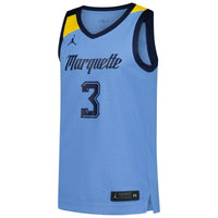 #3 Marquette Golden Eagles Jordan Brand Replica Basketball Jersey - Blue