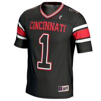 #1 Cincinnati Bearcats GameDay Greats Lightweight Football Fashion Jersey - Black