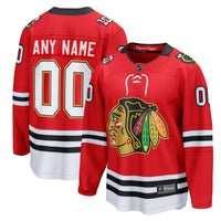 Chicago Blackhawks Fanatics Red Centennial Breakaway Custom Jersey