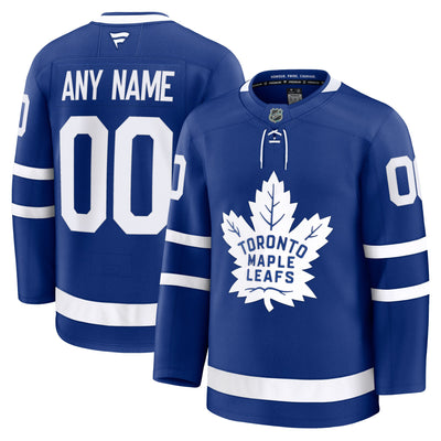 Toronto Maple Leafs Fanatics Blue Home Premium Custom Jersey