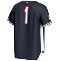 #1 UConn Huskies GameDay Greats Lightweight Baseball Jersey - Navy