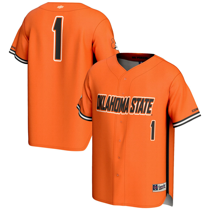 #1 Oklahoma State Cowboys GameDay Greats Lightweight Baseball Fashion Jersey - Orange