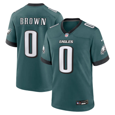 Philadelphia Eagles Marquise Brown Nike Midnight Green Team Game Jersey