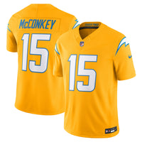 Los Angeles Chargers Ladd McConkey Nike Gold Alternate Charger Power Vapor F.U.S.E. Limited Jersey