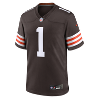 Cleveland Browns Number 1 Dad Nike Brown Game Jersey