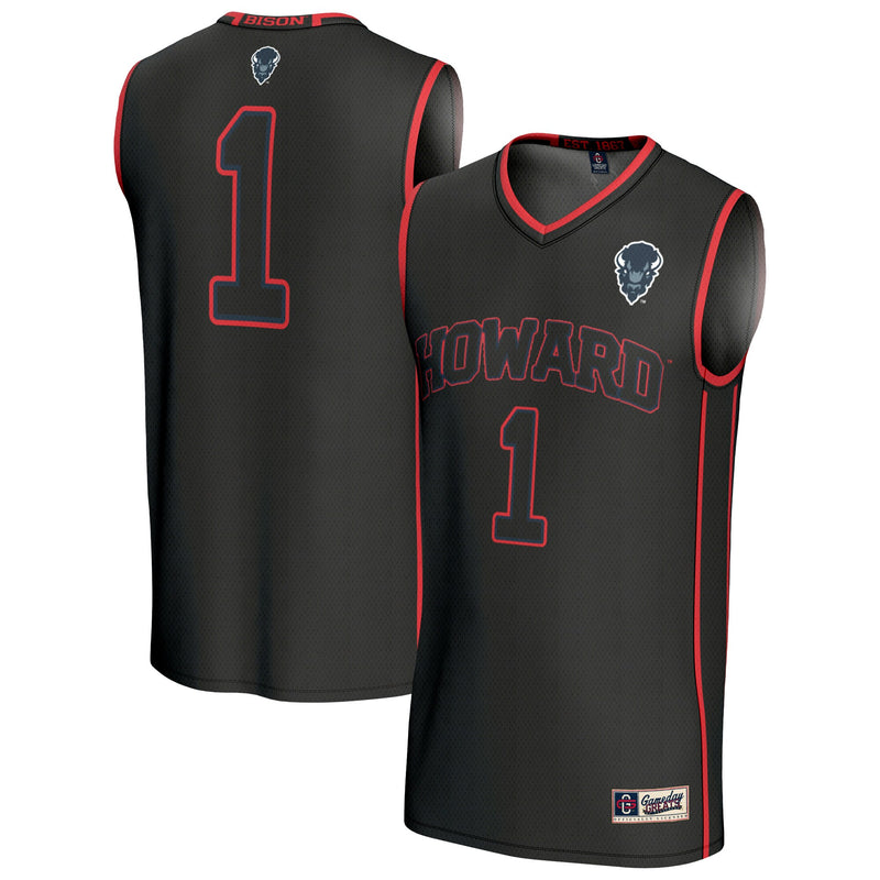 Howard Bison GameDay Greats Lightweight Collegiate Basketball Fashion Jersey - Black